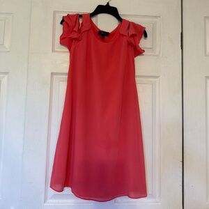 BCX Salmon color off the shoulder mini dress